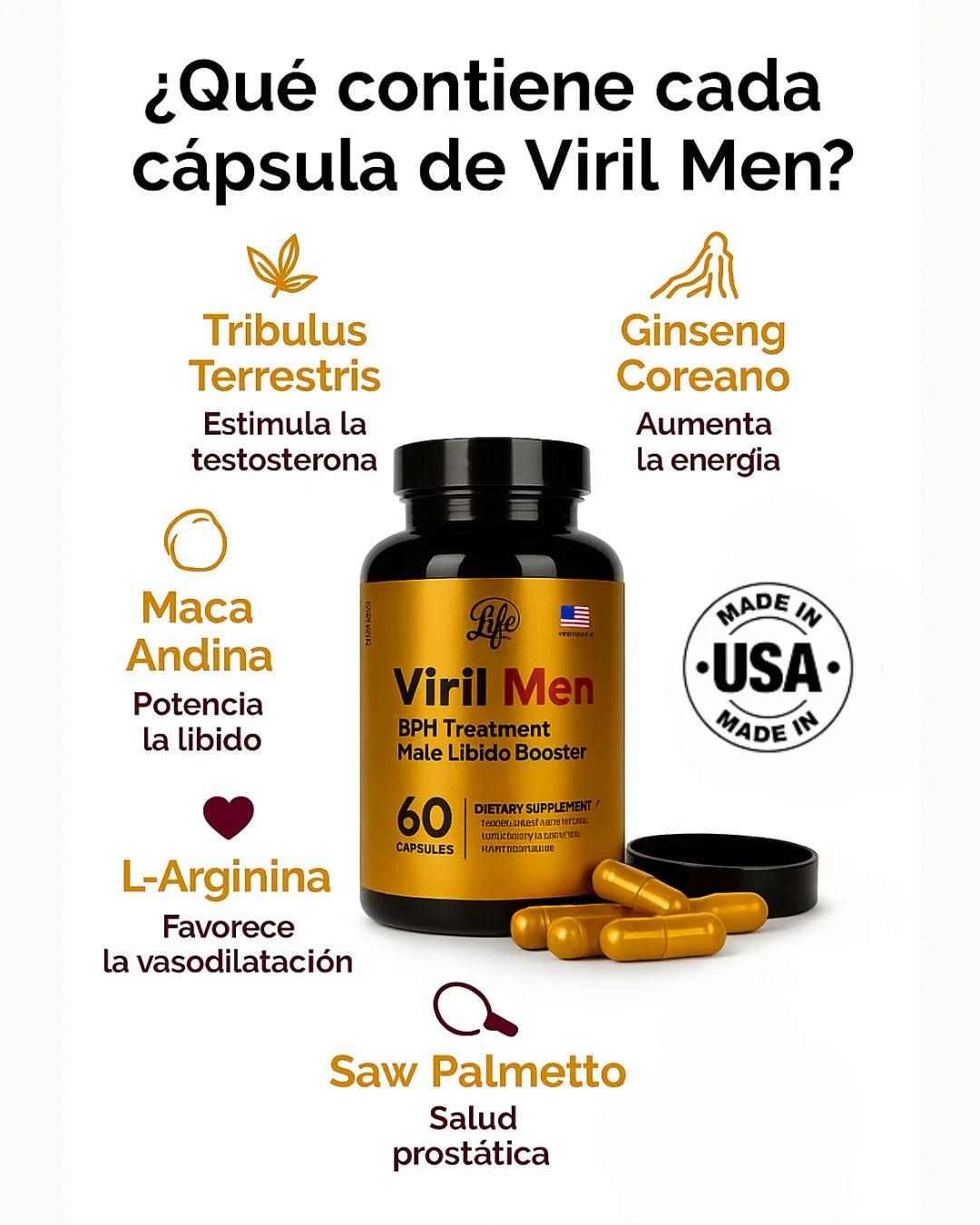 Viril Men™ + Guia digital | Tu aliado en rendimiento.