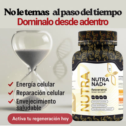 NUTRA™ NAD + Resveratrol - Suplemento antienvejecimiento