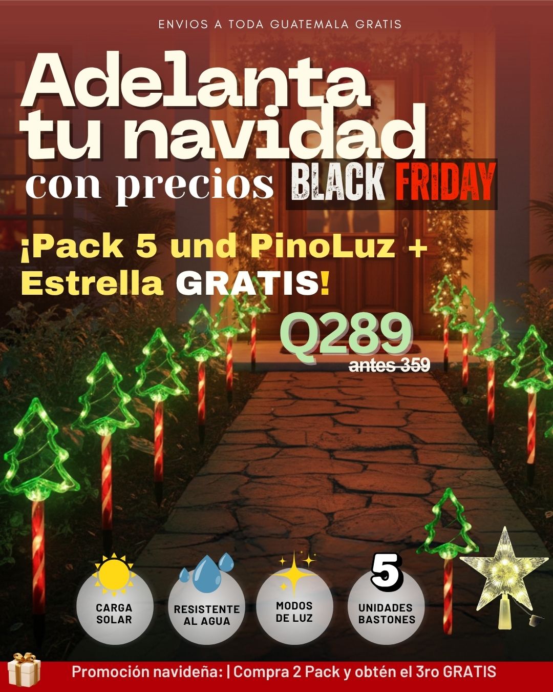 PinoLuz™ | Navidad que brilla sola