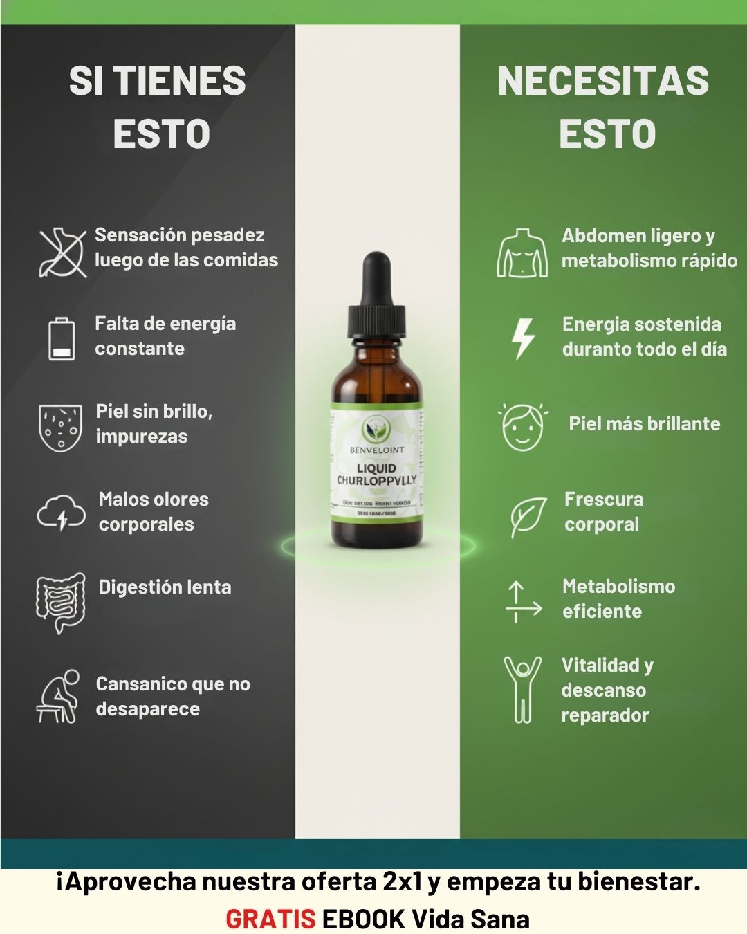 Clorofila Benevolent™ + Ebook vida sana