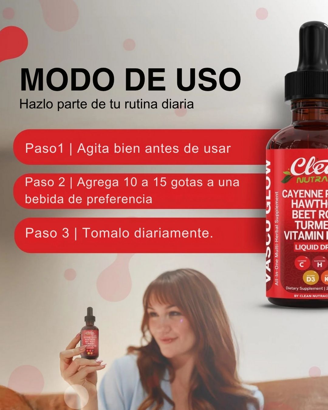 Vascuglow™ + GRATIS Ejercicios vida sana